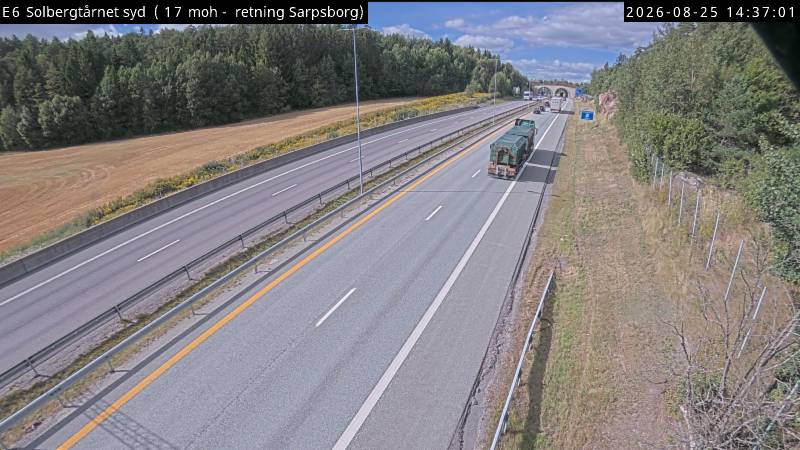Solbergtårnet syd, retning Sarpsborg