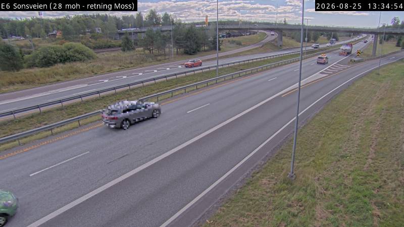 Sonsveien, retning MOT MOSS