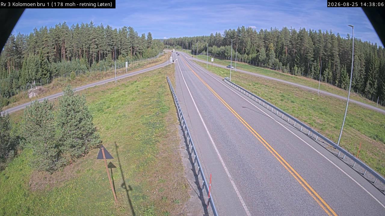 Kolomoen bru, retning Løten