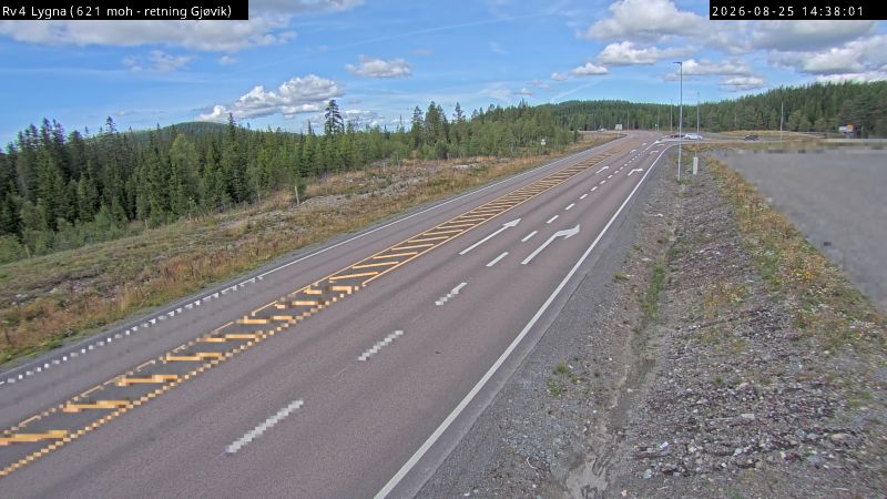 Lygna, retning Gjøvik