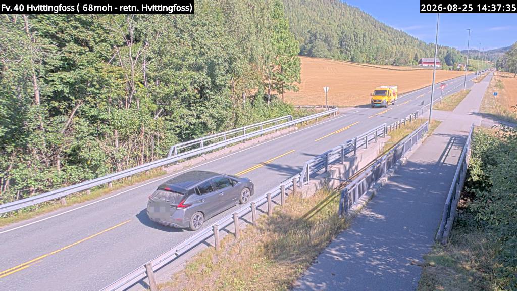 Hvittingfoss, retning Mot Hvittingfoss