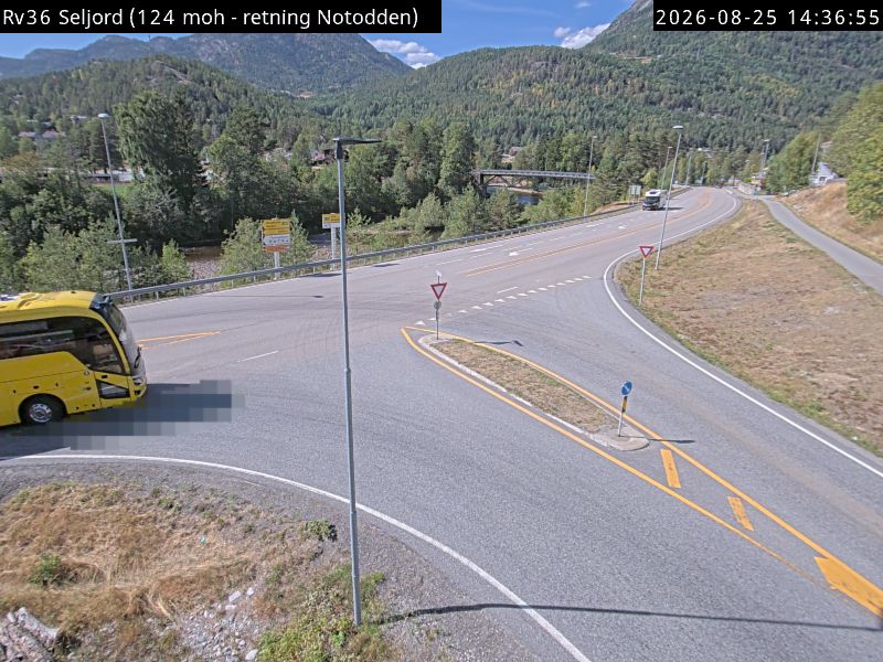 Seljord, retning E134 Notodden