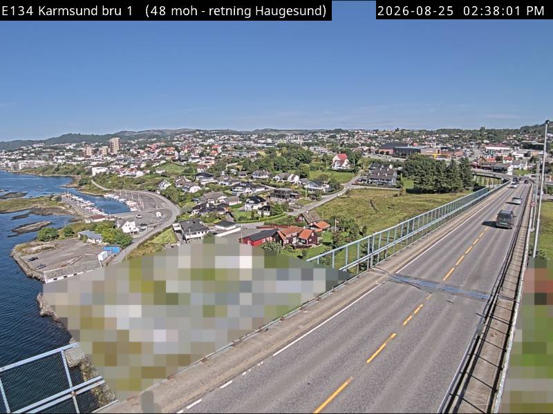Karmsundbrua, retning Haugesund