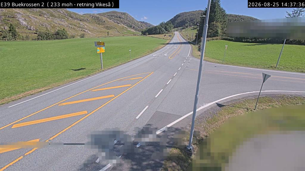 Buekrossen, retning Vikeså