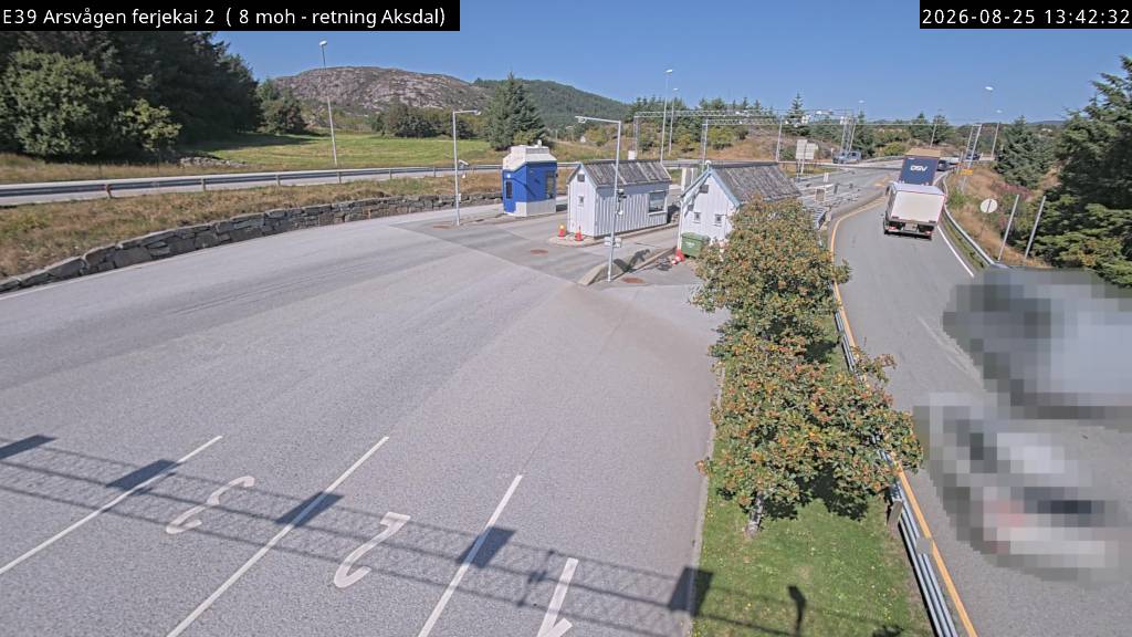 Arsvågen ferjekai, retning Aksdal