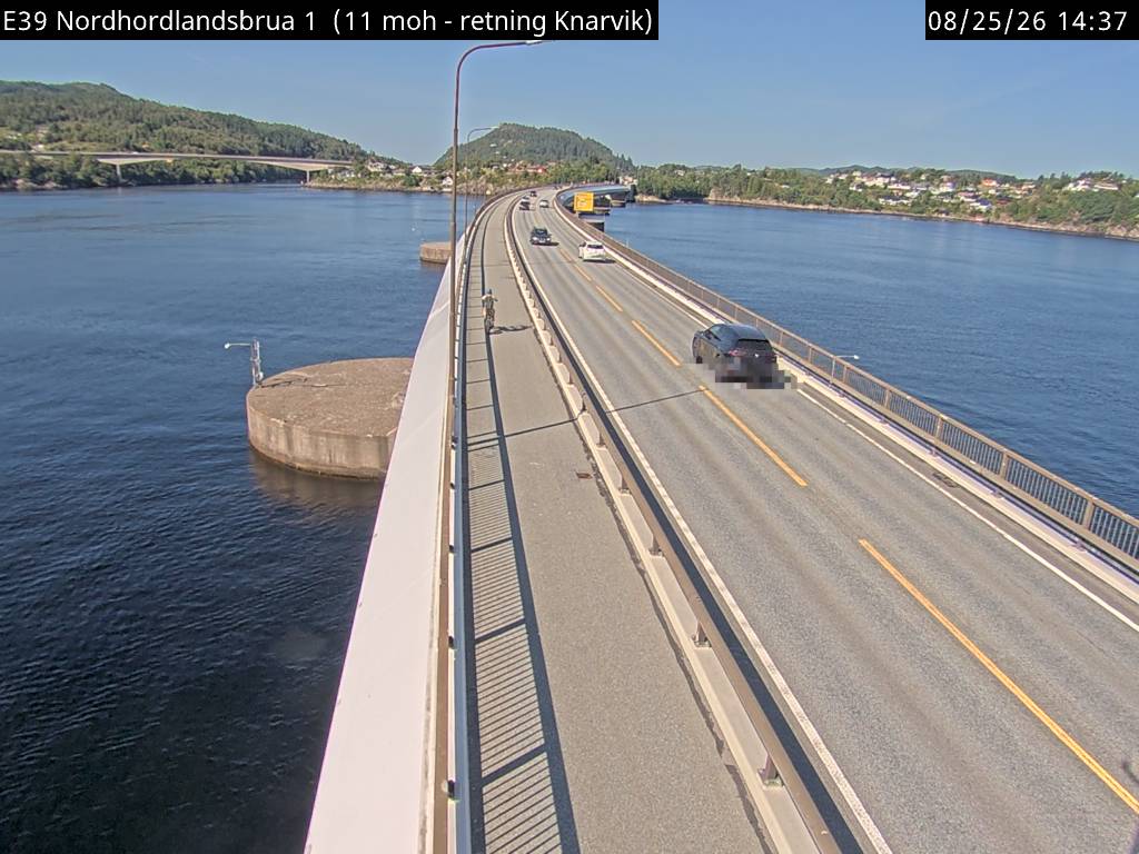 Nordhordlandsbrua, retning Knarvik