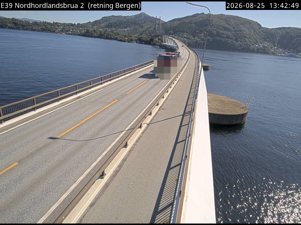 Nordhordlandsbrua, retning Bergen