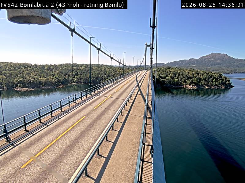 Bømlabrua, retning Bømlo
