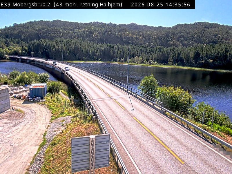 Mobergsbrua, retning Halhjem