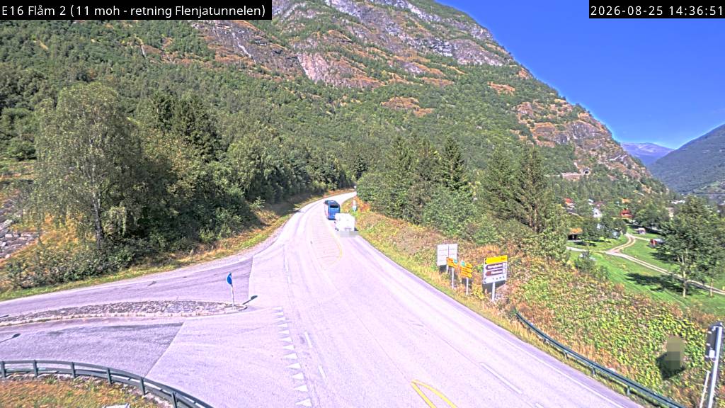 Flåm, retning Flenjatunnelen