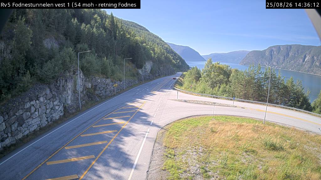 Fodnestunnelen vest, retning Fodnes FK