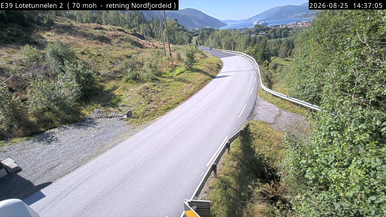Lotetunnelen, retning Nordfjordeid