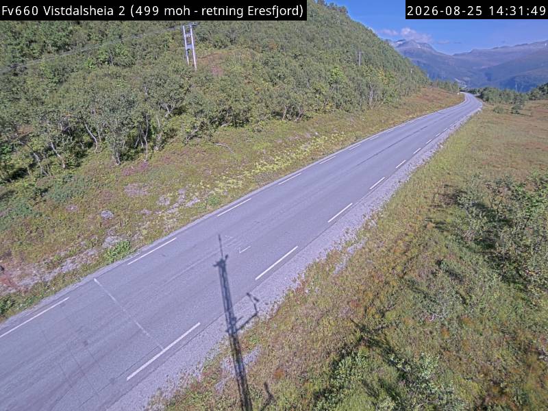 Vistdalsheia, retning Eresfjord