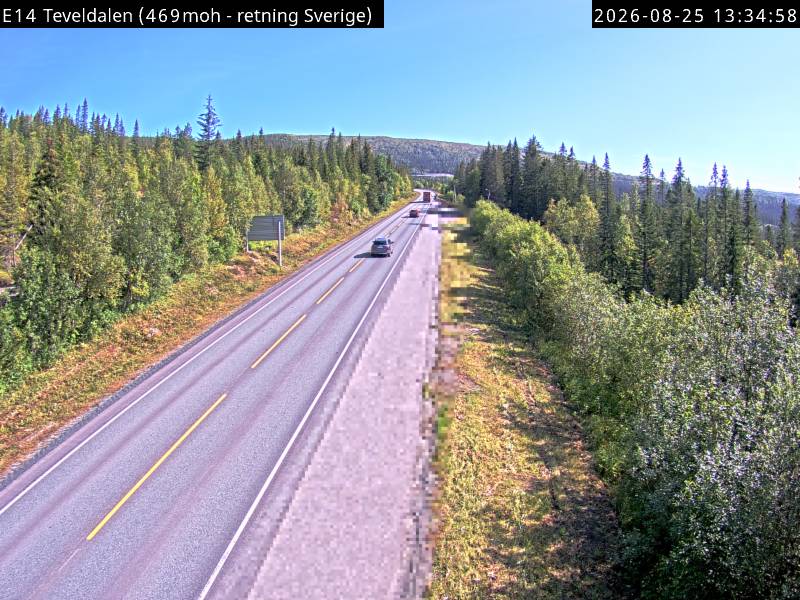 Teveldalen, retning Sverige