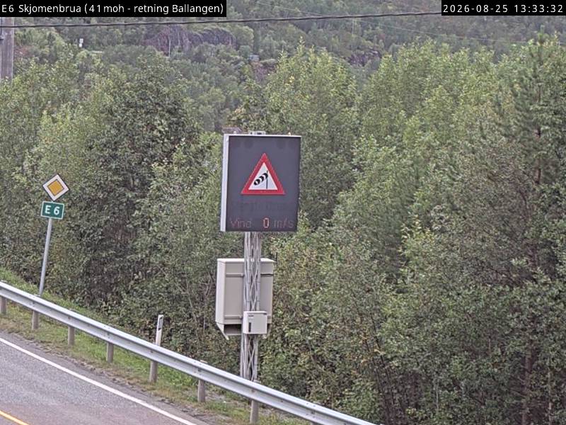 Skjomenbrua, retning Ballangen