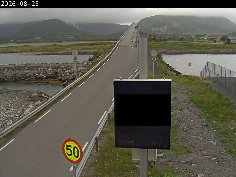 Engeløybrua, retning Engeløya