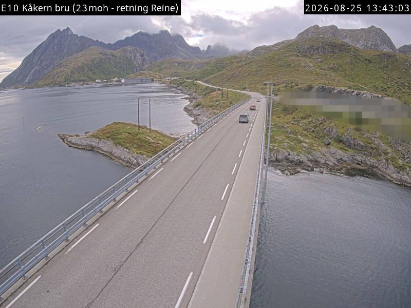 Kåkern bru, retning Reine
