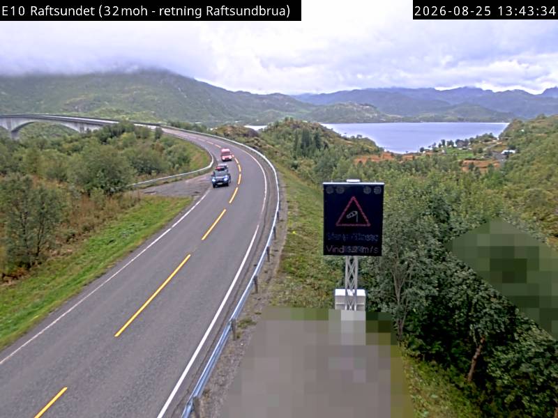 Raftsundet, retning Raftsundbrua