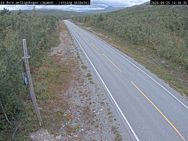 Øvre Helligskogen, retning Skibotn