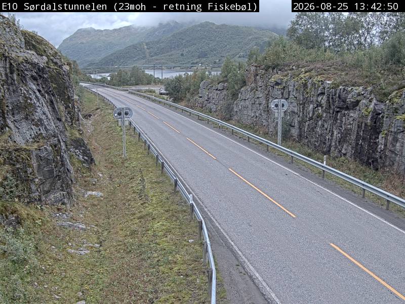 Sørdalstunnelen, retning Fiskebøl