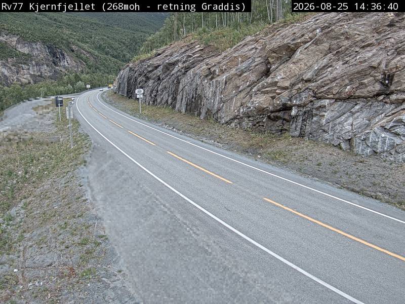 Kjernfjellet, retning Graddis