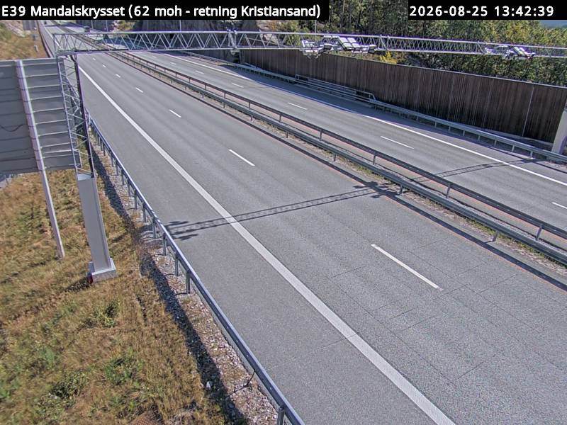 Mandalskrysset, retning Kristiansand