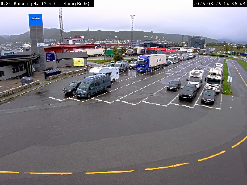 Bodø ferjekai, retning Bodø