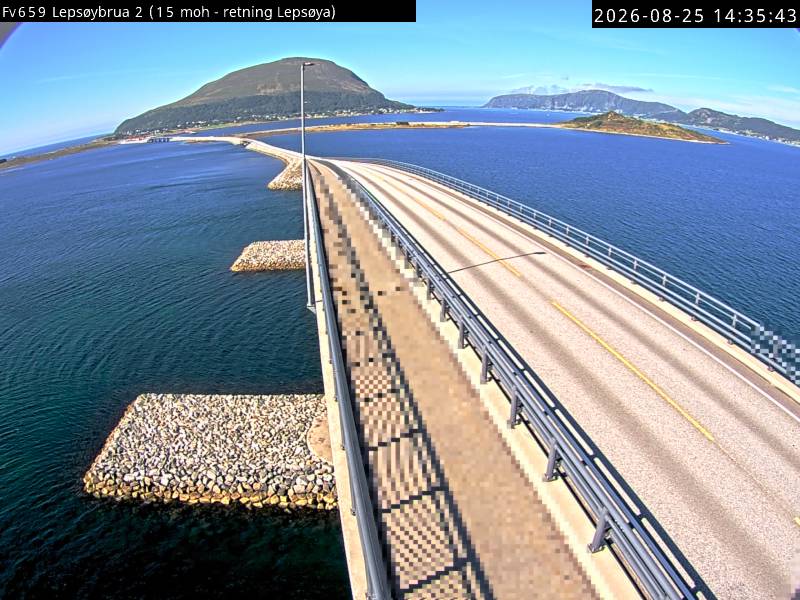 Lepsøybrua, retning Lepsøy