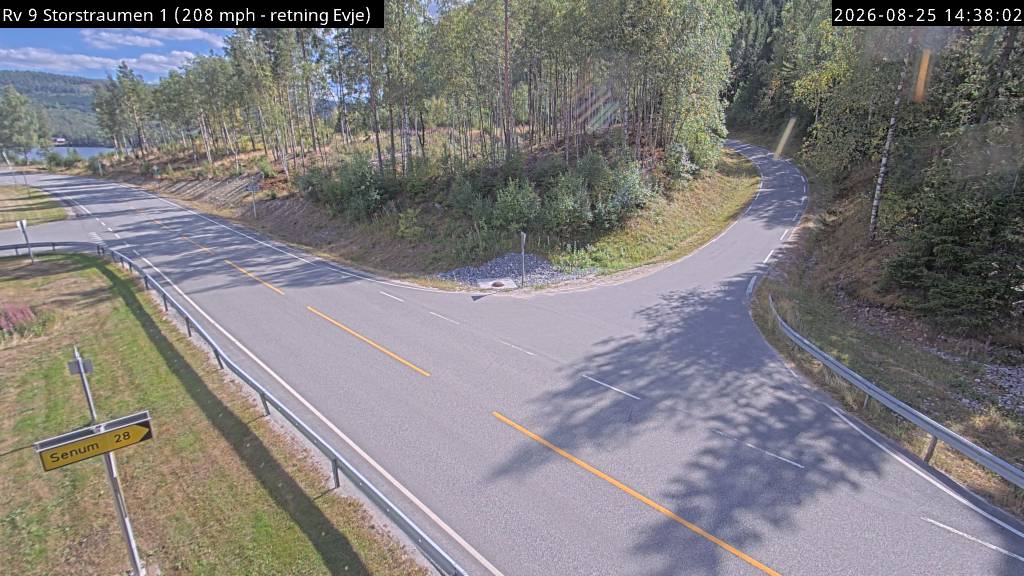 Storstraumen, retning mot Evje