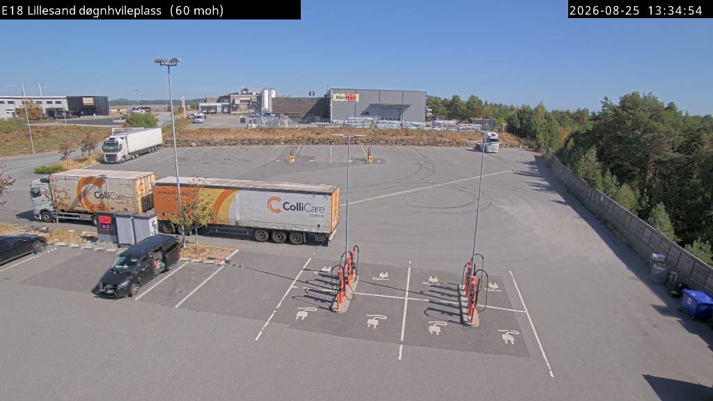 Lillesand døgnhvileplass, retning hvileplass