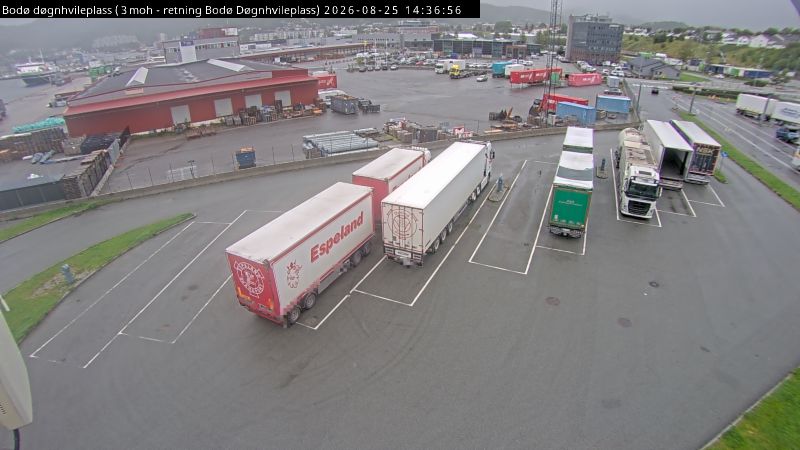 Bodø døgnhvileplass, retning Bodø Døgnhvileplass