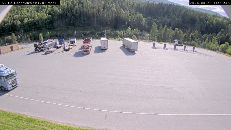 Gol døgnhvileplass, retning Gol