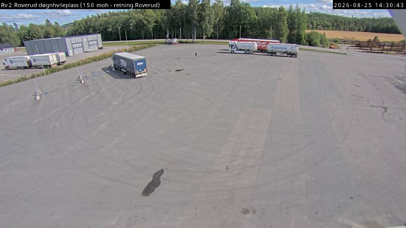 Roverud døgnhvileplass, retning Roverud