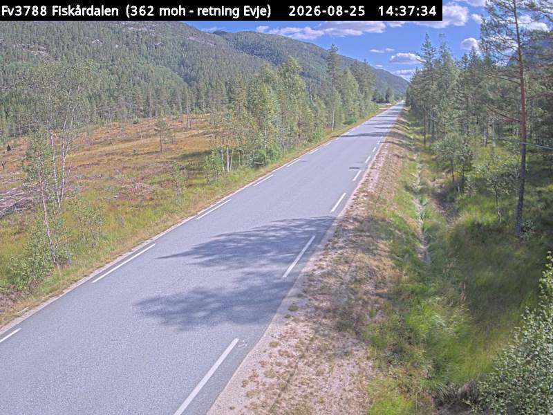 Fiskårdalen, retning Evje