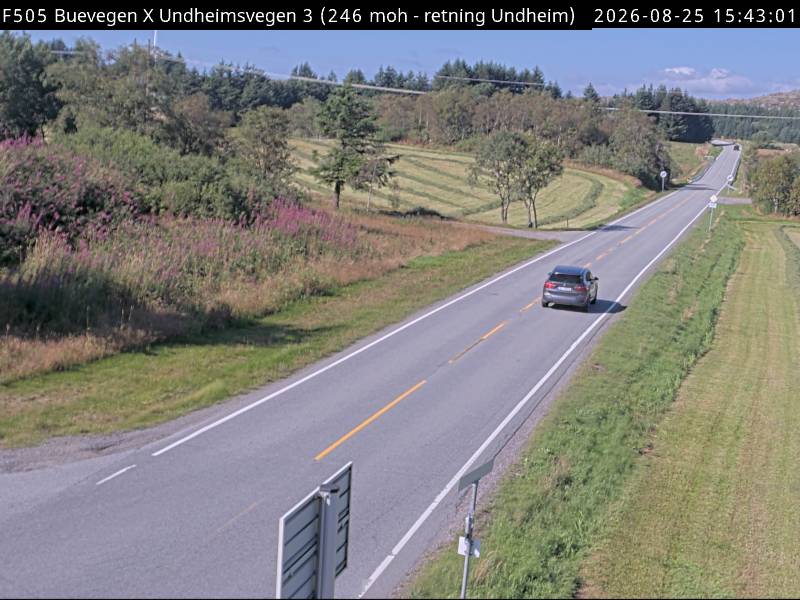 Buevegen X Undheimsvegen, retning Undheim