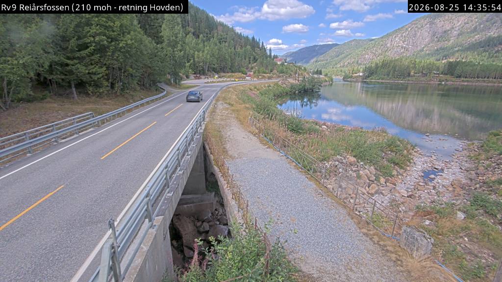 Reiårsfossen, retning Hovden