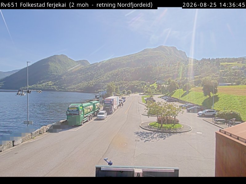 Folkestad ferjekai, retning Nordfjordeid