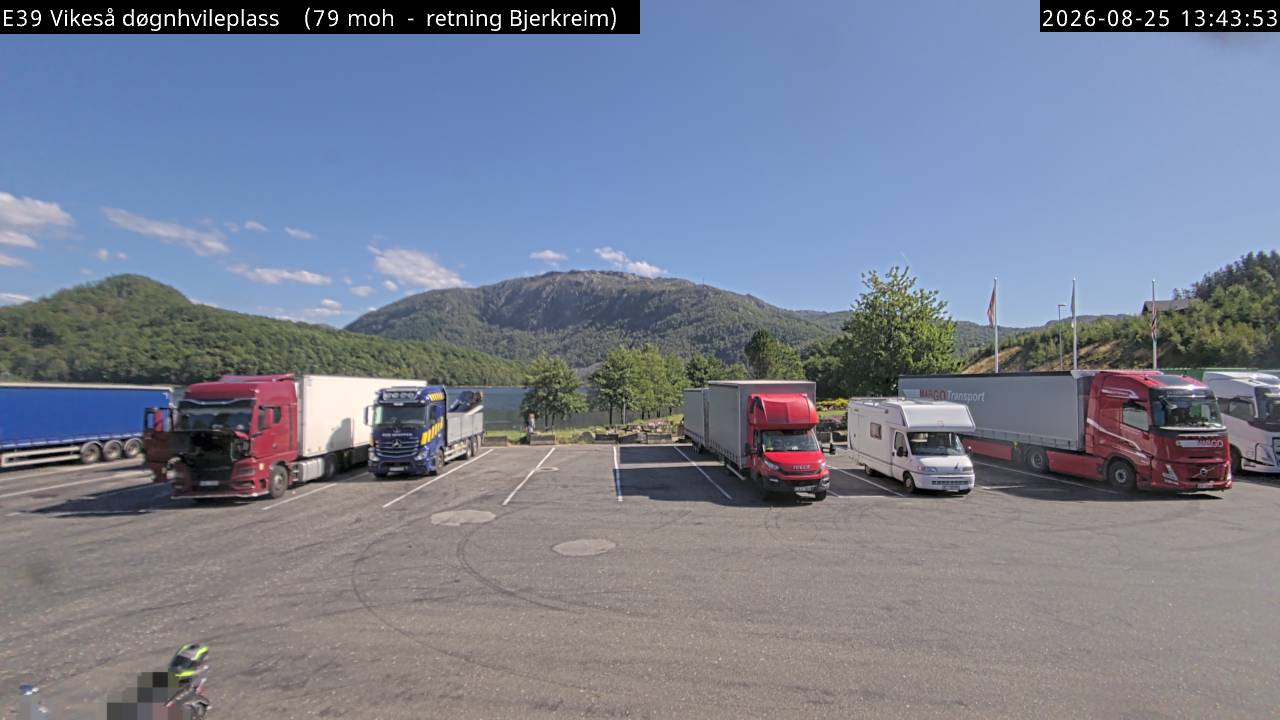 Vikeså døgnhvileplass, retning uten retningsbeskrivelse