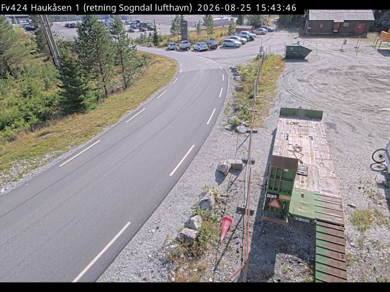 Haukåsen, retning Sogndal lufthavn