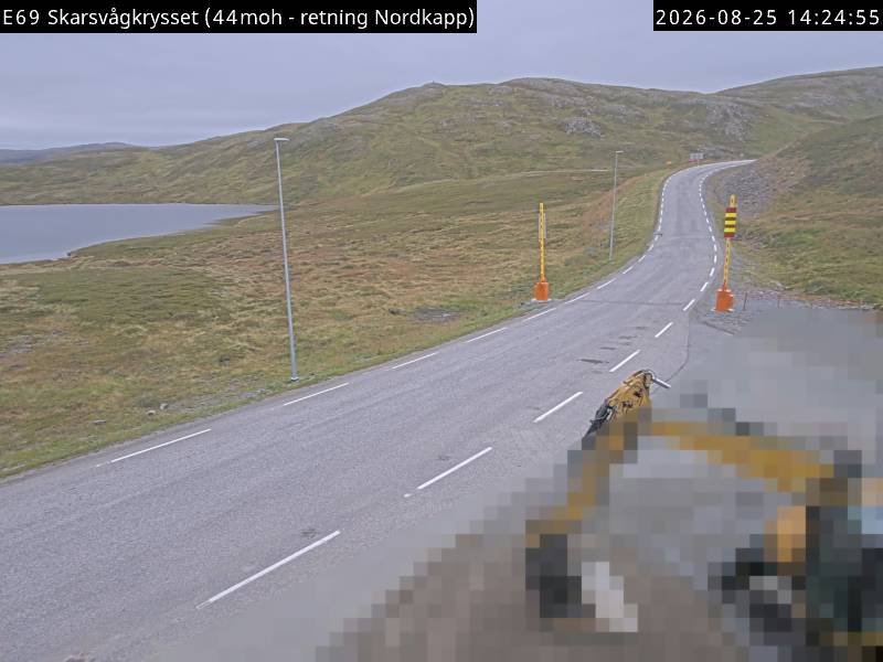 Skarsvågkrysset, retning Nordkapp
