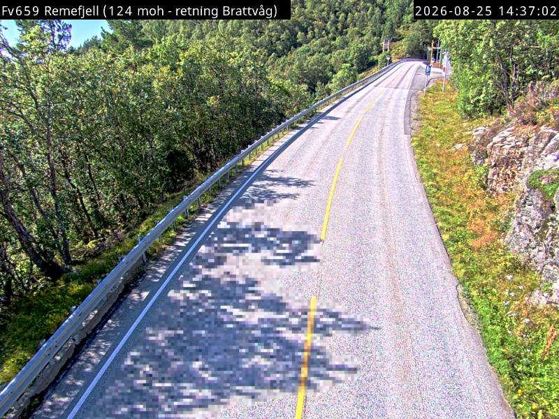Remefjell, retning Brattvåg