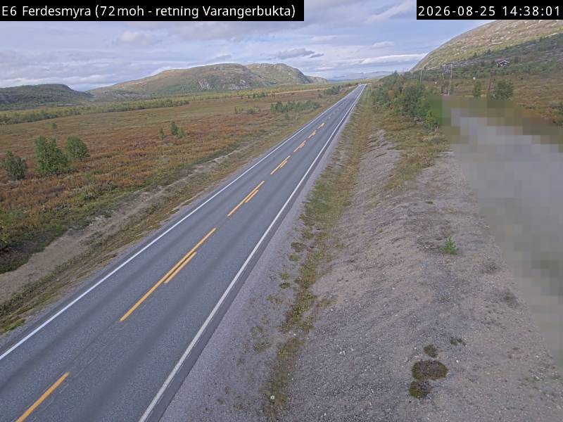 Ferdesmyra, retning Varangerbotn