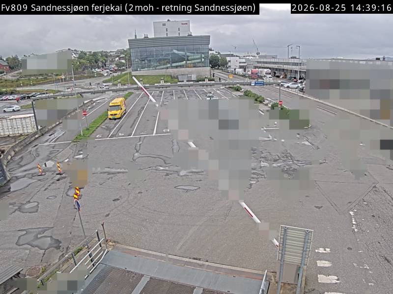 Sandnessjøen ferjekai, retning Sandnessjøen