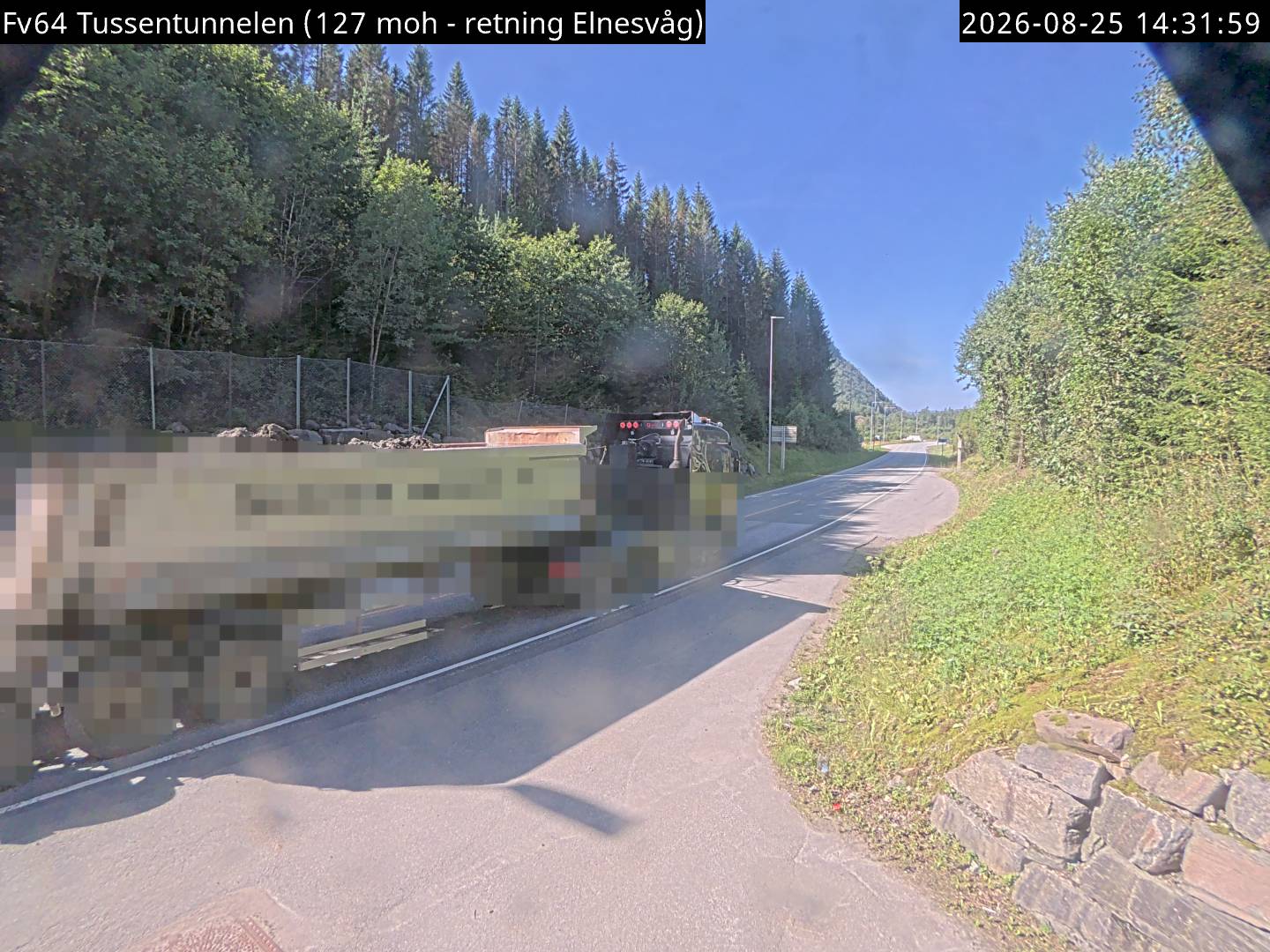 Tussentunnelen, retning Elnesvåg