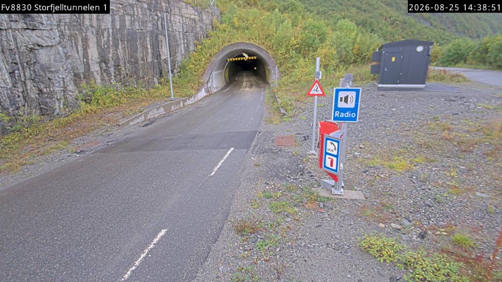 Storfjelltunnelen, retning Tunnel øst Nyvoll