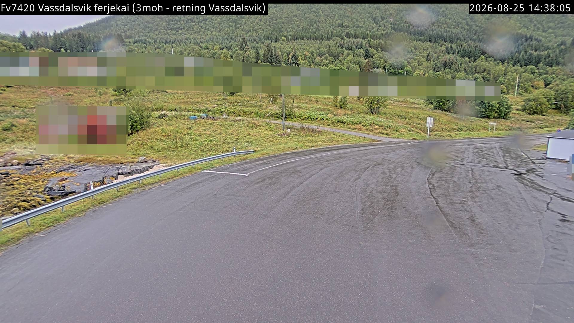 Vassdalsvik ferjekai, retning Vassdalsvik
